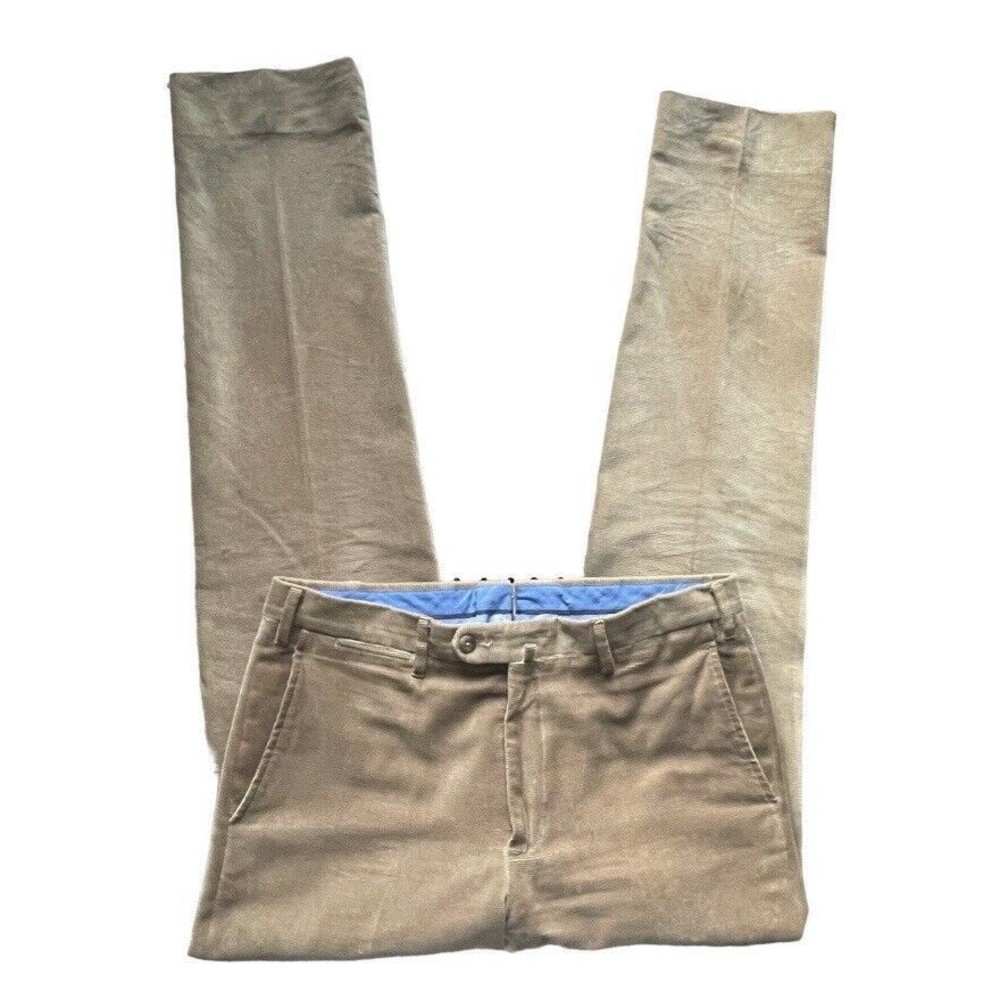 NWOT Valentini Cinquanta Modern Corduroy Pants Italy Brown 32x35.5 Men
